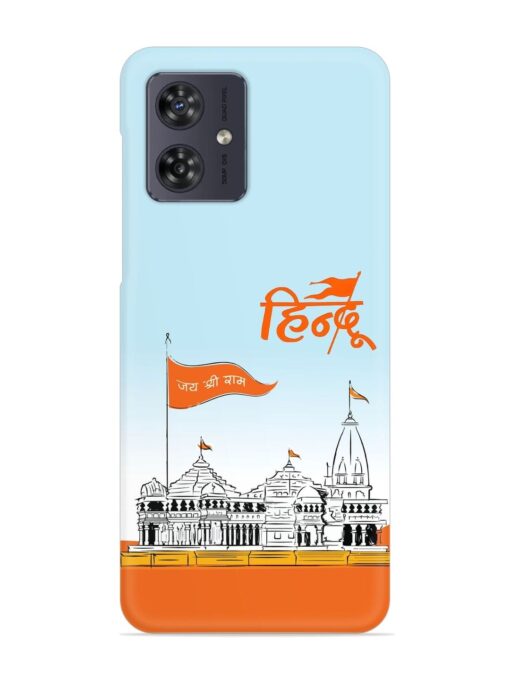 Ram Mandir Hindu Snap Case for Motorola Moto G54 (5G) Zapvi