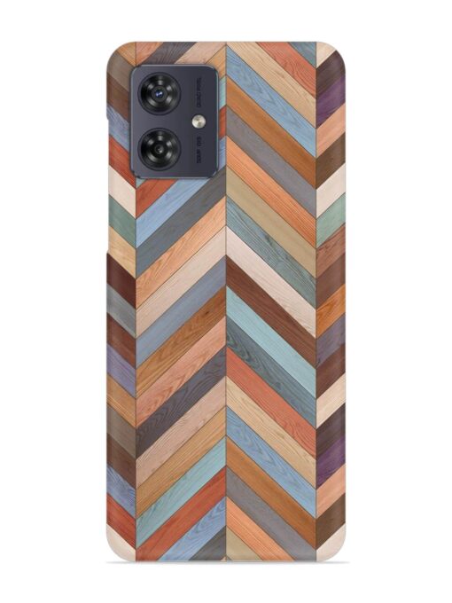 Seamless Wood Parquet Snap Case for Motorola Moto G54 (5G) Zapvi