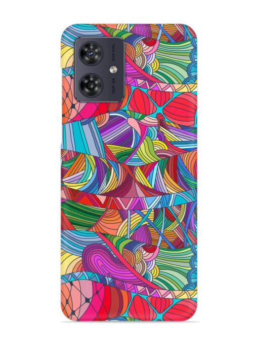 Seamless Patterns Hand Drawn Snap Case for Motorola Moto G54 (5G) Zapvi