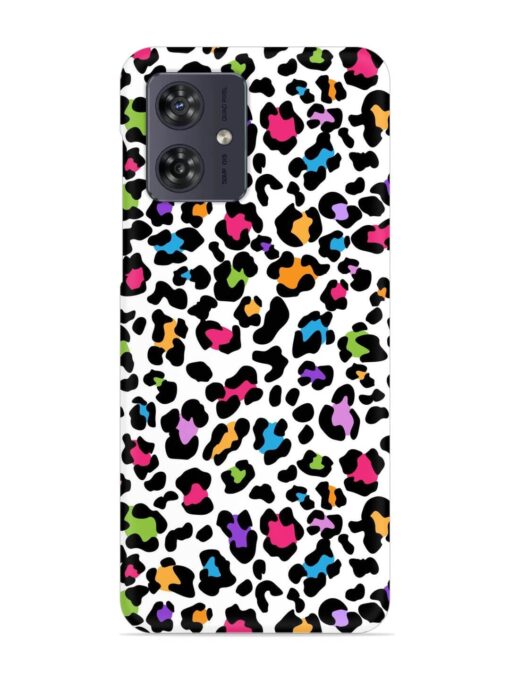 Seamless Leopard Pattern Snap Case for Motorola Moto G54 (5G) Zapvi