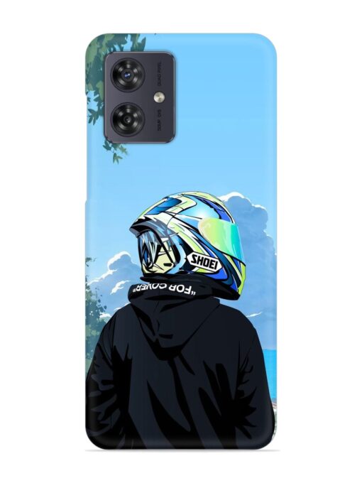 Rider With Helmet Snap Case for Motorola Moto G54 (5G) Zapvi