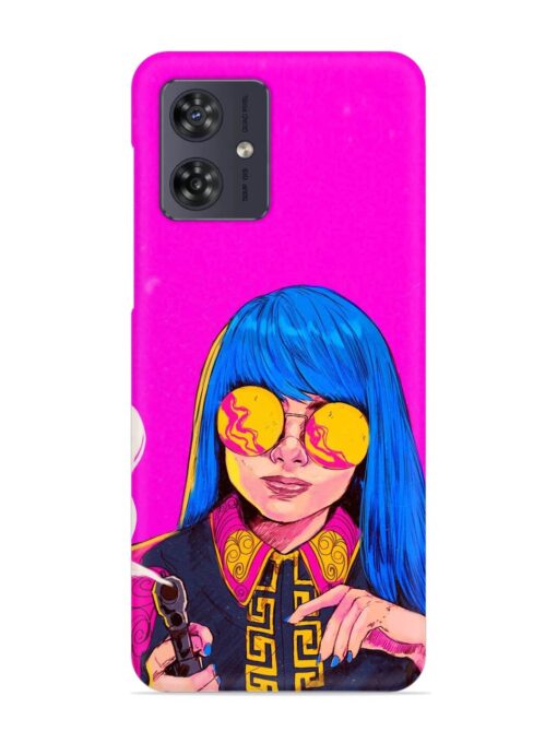 Aesthetic Anime Girl Snap Case for Motorola Moto G54 (5G) Zapvi