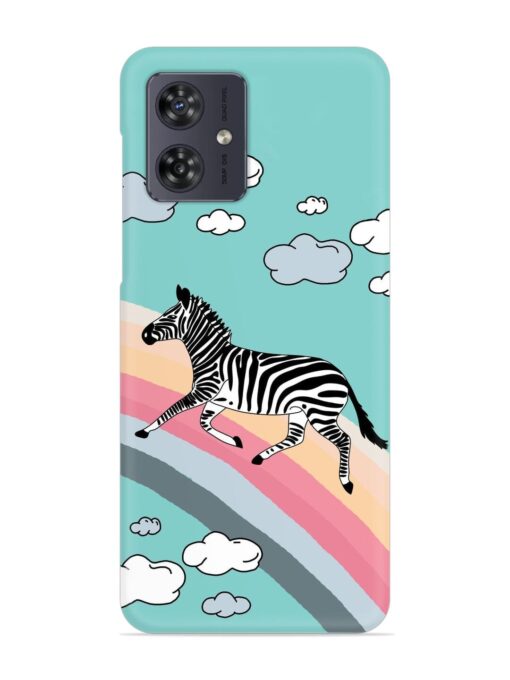 Running Zebra Snap Case for Motorola Moto G54 (5G) Zapvi