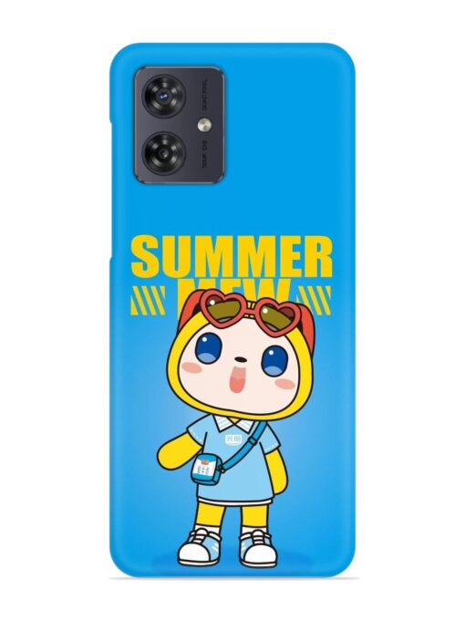 Summer Mew Cartoon Snap Case for Motorola Moto G54 (5G) Zapvi