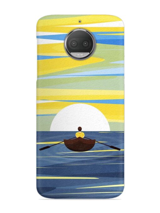 Rowing Person Ferry Paddle Snap Case for Motorola Moto G5S Zapvi