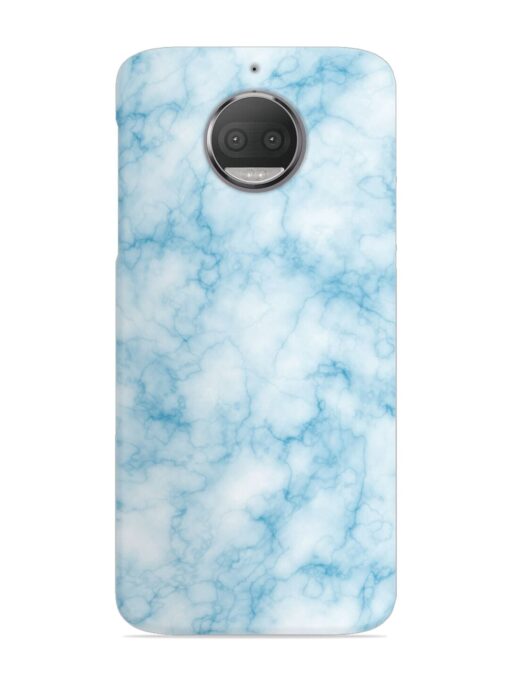 Blue White Natural Marble Snap Case for Motorola Moto G5S Zapvi