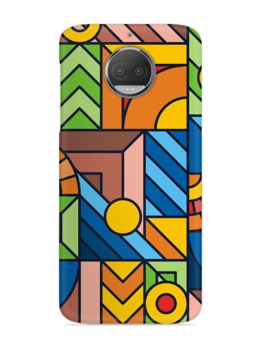 Colorful Geometric Snap Case for Motorola Moto G5S Zapvi