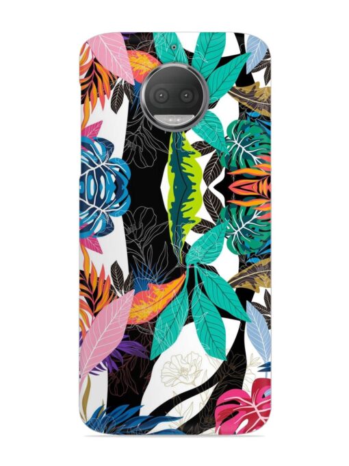 Floral Pattern Bright Snap Case for Motorola Moto G5S Zapvi