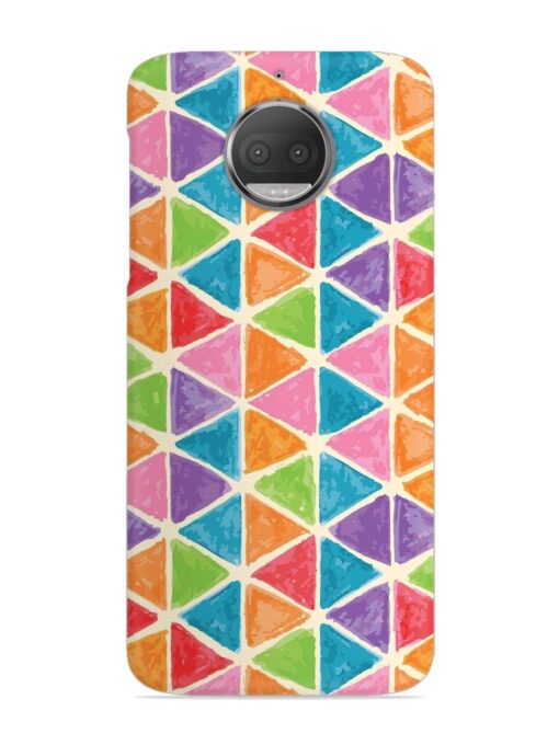 Seamless Colorful Isometric Snap Case for Motorola Moto G5S Zapvi