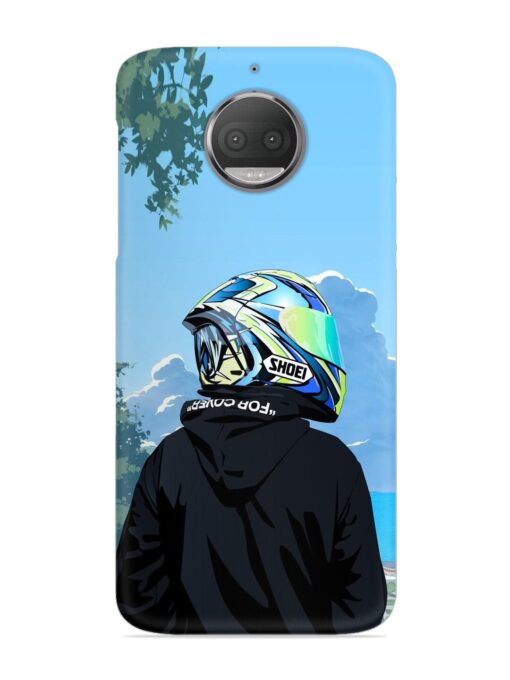 Rider With Helmet Snap Case for Motorola Moto G5S Zapvi