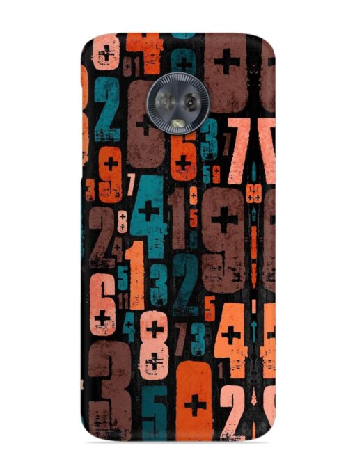 0 To 9 Art Snap Case for Motorola Moto G6 Zapvi