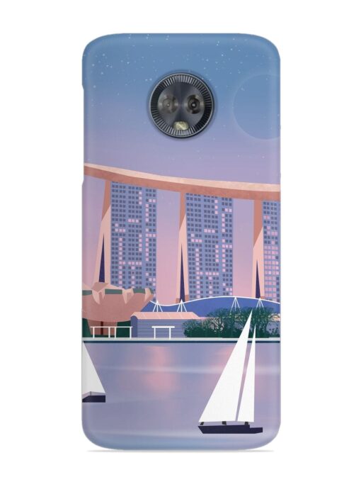 Singapore Scenery Architecture Snap Case for Motorola Moto G6 Zapvi