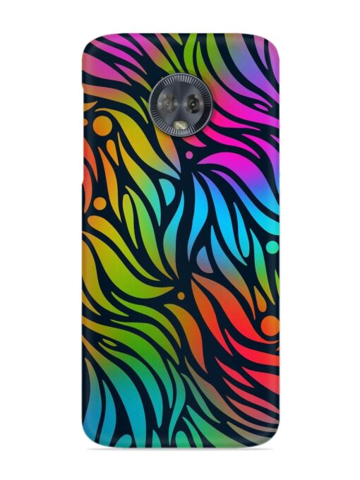 Abstract Leaf Design Snap Case for Motorola Moto G6 Zapvi