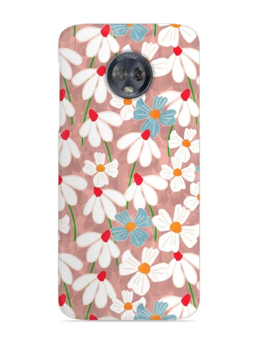 Abstract Petal Flowers Snap Case for Motorola Moto G6 Zapvi