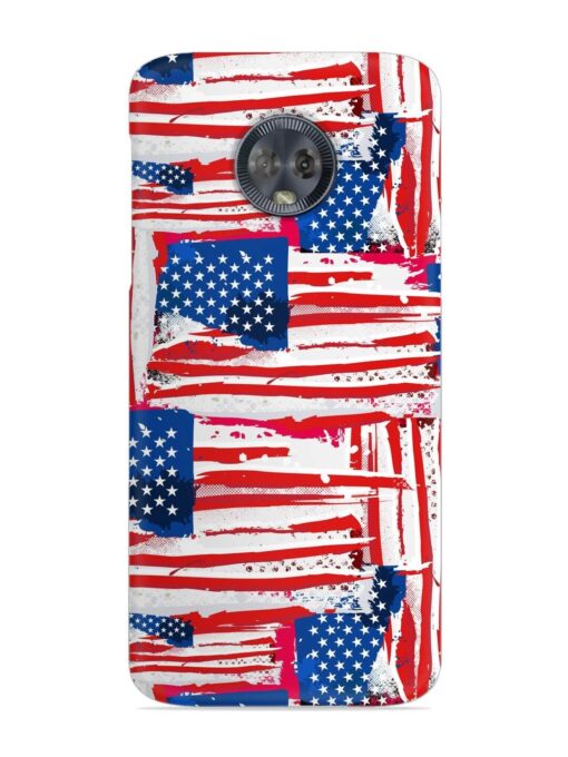 Usa Flag Seamless Snap Case for Motorola Moto G6 Zapvi