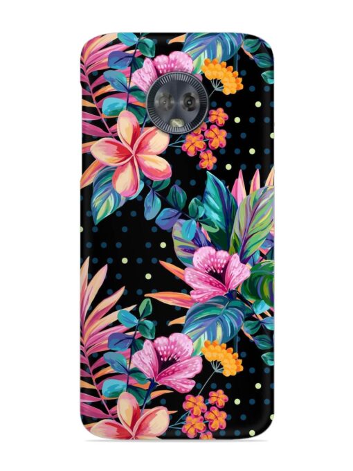 Seamless Floral Pattern Snap Case for Motorola Moto G6 Zapvi