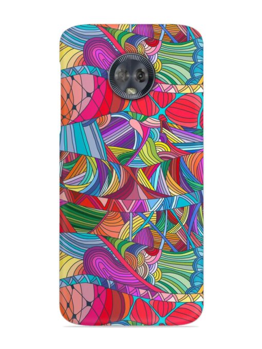 Seamless Patterns Hand Drawn Snap Case for Motorola Moto G6 Zapvi