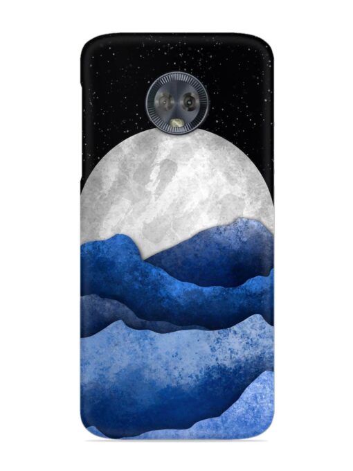 Full Moon Mountain Vector Snap Case for Motorola Moto G6 Zapvi