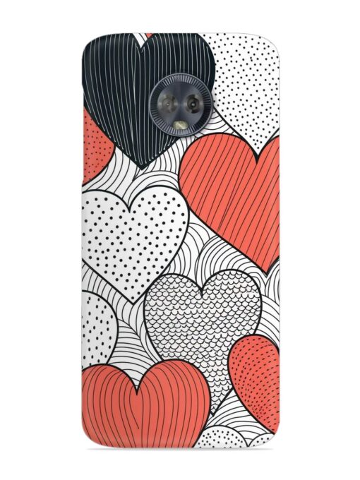 Girly Heart Seamless Snap Case for Motorola Moto G6 Zapvi