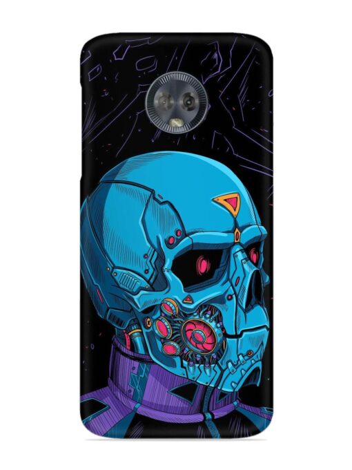 Skull Robo Vector Snap Case for Motorola Moto G6 Zapvi