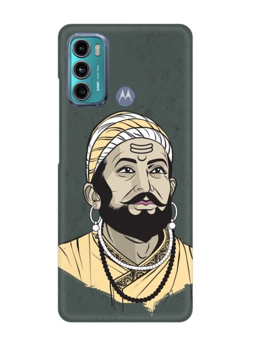 Shivaji Maharaj Vector Art Snap Case for Motorola Moto G60 Zapvi