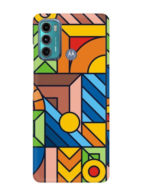 Colorful Geometric Snap Case for Motorola Moto G60 Zapvi