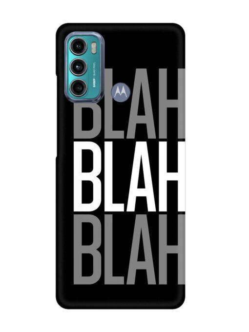 Blah Blah Blah Wallpaper Snap Case for Motorola Moto G60 Zapvi