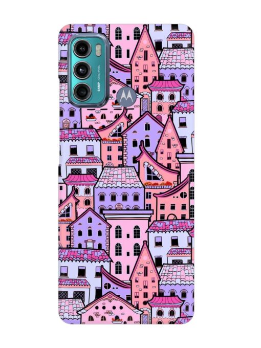 Seamless Pattern Houses Snap Case for Motorola Moto G60 Zapvi