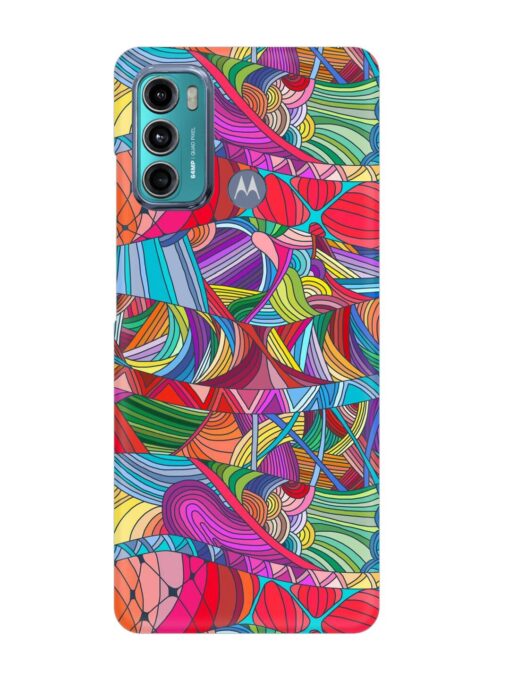 Seamless Patterns Hand Drawn Snap Case for Motorola Moto G60 Zapvi