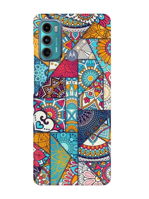 Patchwork Pattern Vintage Snap Case for Motorola Moto G60 Zapvi