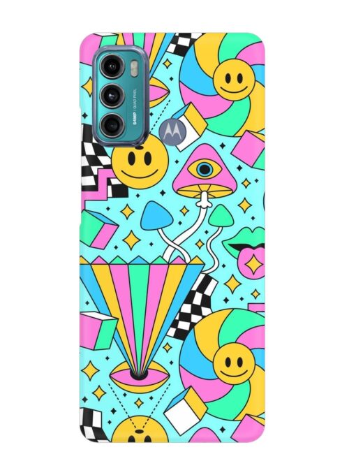 Trippy Rainbow 60S Snap Case for Motorola Moto G60 Zapvi