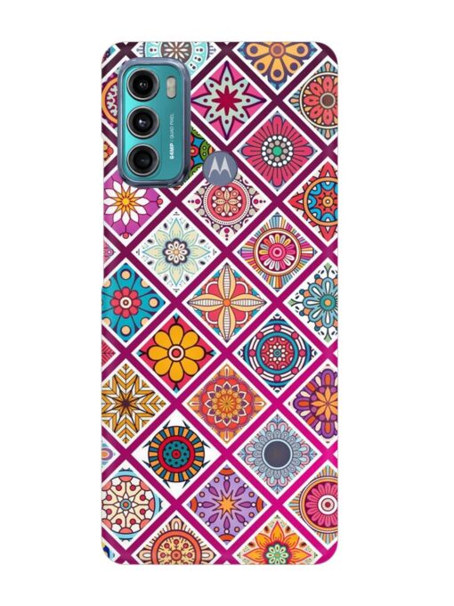 Seamless Tile Pattern Snap Case for Motorola Moto G60 Zapvi