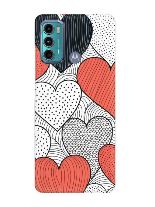 Girly Heart Seamless Snap Case for Motorola Moto G60 Zapvi