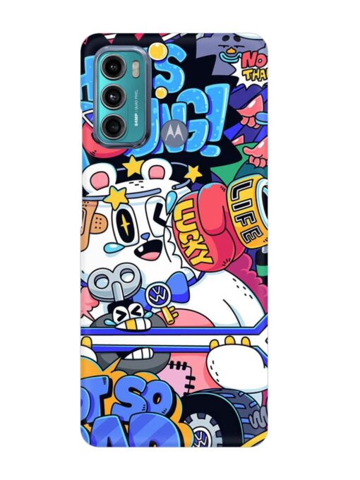 Universal Doodle Snap Case for Motorola Moto G60 Zapvi