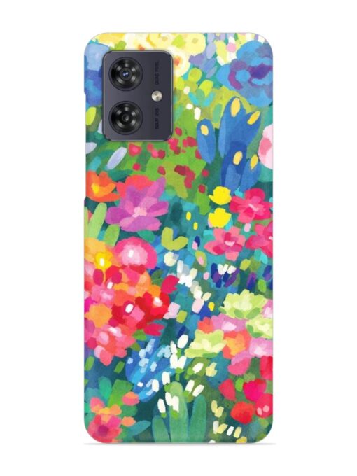 Watercolor Flower Art Snap Case for Motorola Moto G64 (5G) Zapvi