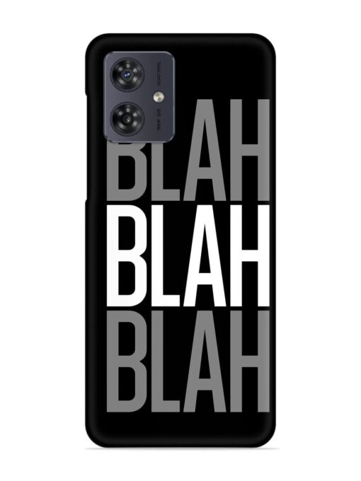 Blah Blah Blah Wallpaper Snap Case for Motorola Moto G64 (5G) Zapvi