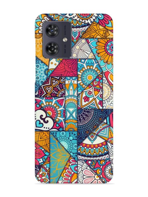 Patchwork Pattern Vintage Snap Case for Motorola Moto G64 (5G) Zapvi