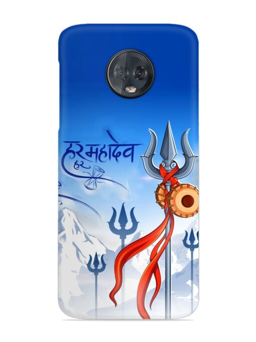 Har Har Mahadev Trishul Snap Case for Motorola Moto G6 Plus Zapvi