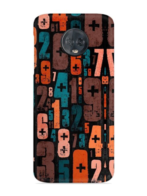 0 To 9 Art Snap Case for Motorola Moto G6 Plus Zapvi