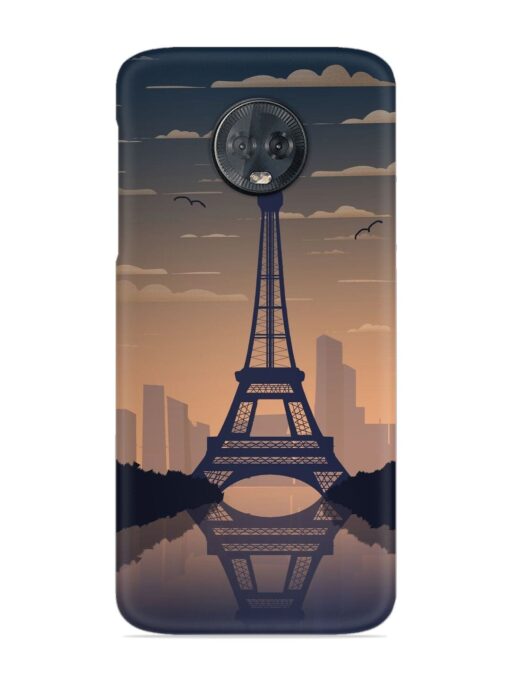 France Paris Eiffel Tower Gradient Snap Case for Motorola Moto G6 Plus Zapvi