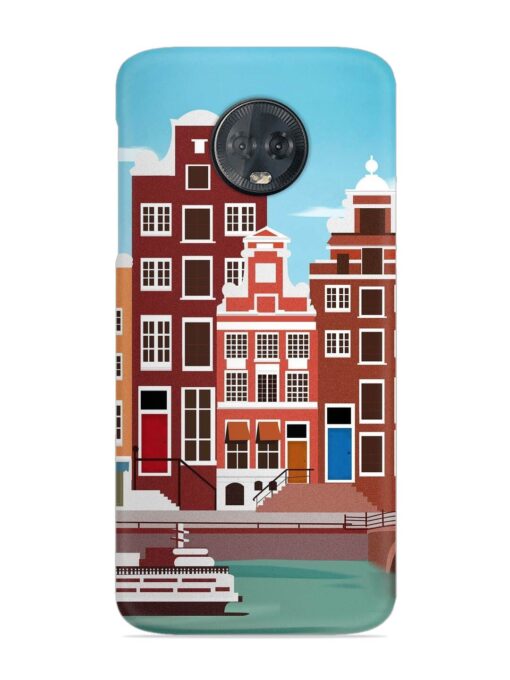 Scenery Architecture Amsterdam Landscape Snap Case for Motorola Moto G6 Plus Zapvi