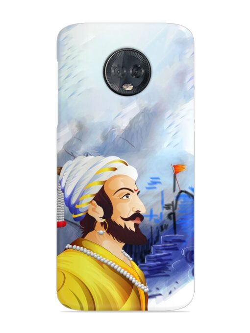 Shivaji Maharaj Color Paint Art Snap Case for Motorola Moto G6 Plus Zapvi