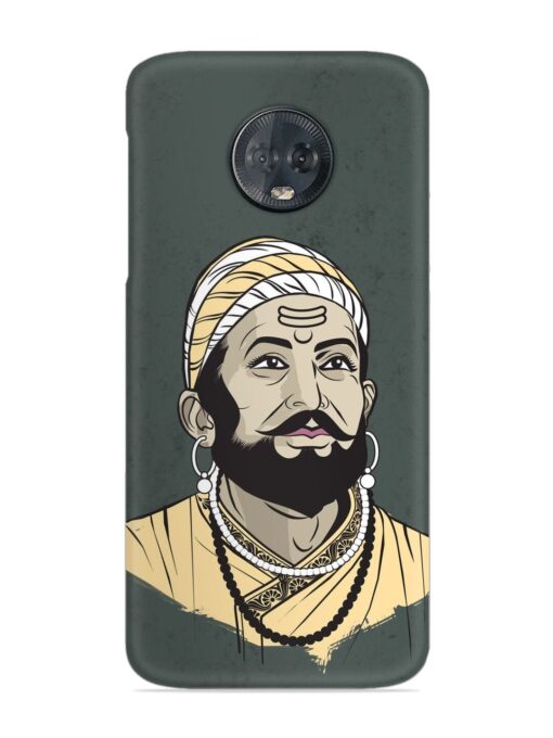 Shivaji Maharaj Vector Art Snap Case for Motorola Moto G6 Plus Zapvi