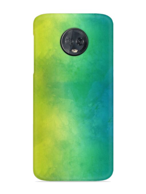 Yellow Green Gradient Snap Case for Motorola Moto G6 Plus Zapvi