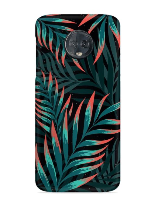 Green Leaf Art Snap Case for Motorola Moto G6 Plus Zapvi