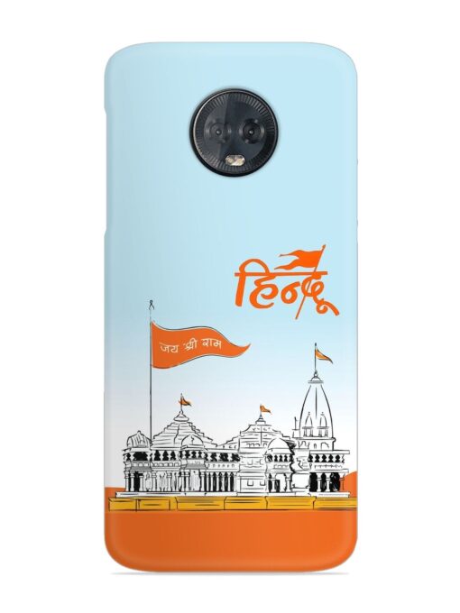 Ram Mandir Hindu Snap Case for Motorola Moto G6 Plus Zapvi