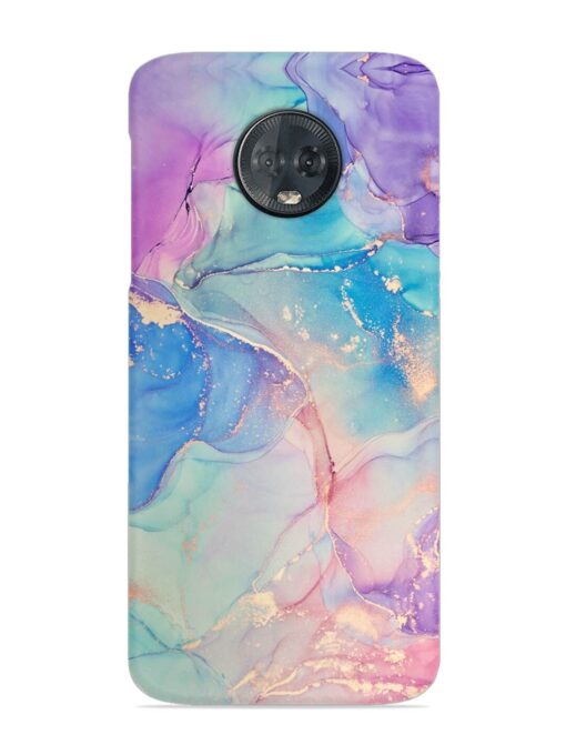 Alcohol Ink Colors Snap Case for Motorola Moto G6 Plus Zapvi