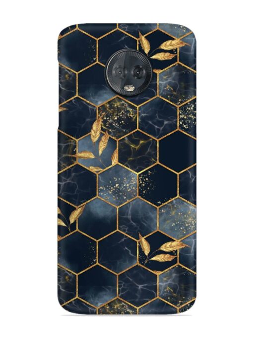 Marble Hexagon Seamless Snap Case for Motorola Moto G6 Plus Zapvi