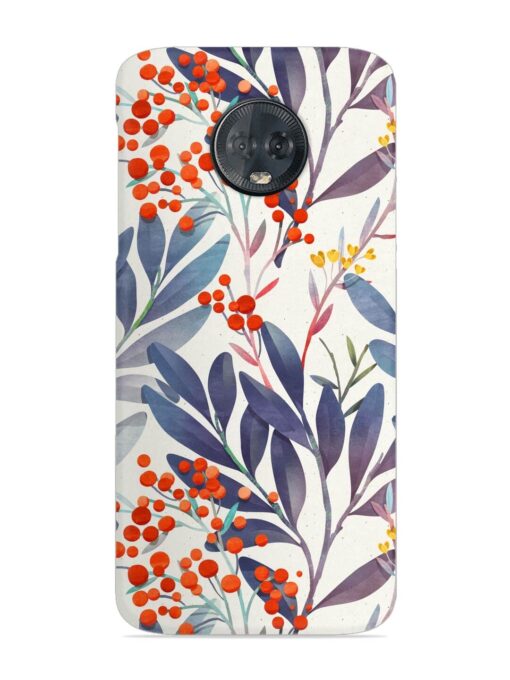 Seamless Floral Pattern Snap Case for Motorola Moto G6 Plus Zapvi