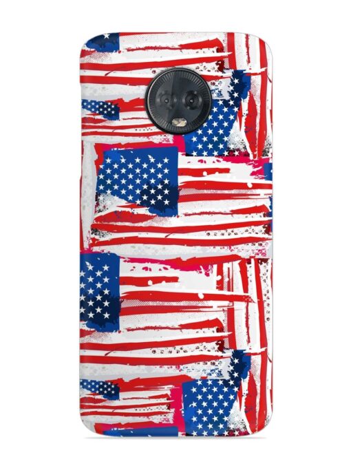 Usa Flag Seamless Snap Case for Motorola Moto G6 Plus Zapvi